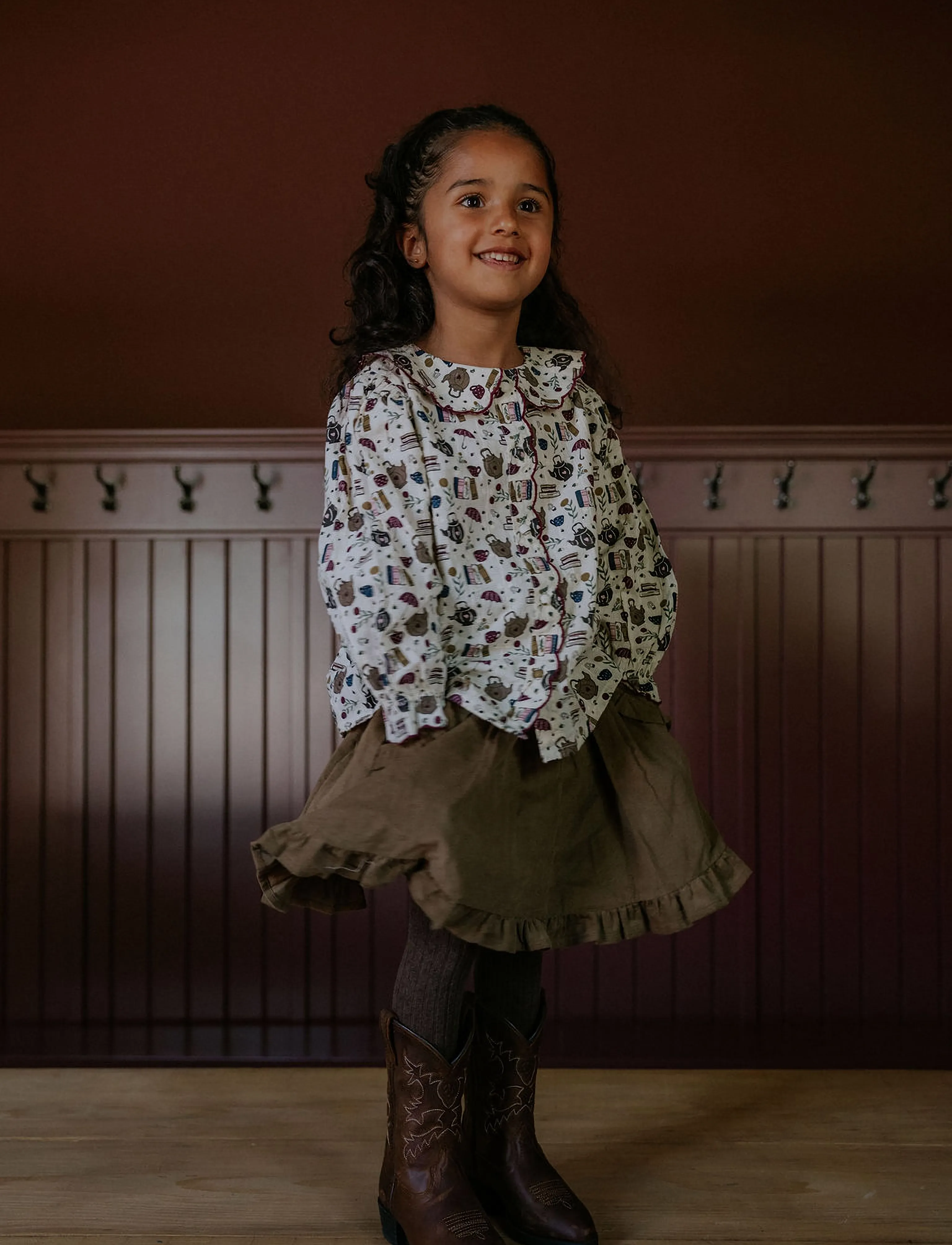 Fliink Dolly Skirt, 116, Khaki green, Nederdele > Korte Nederdele, Børn