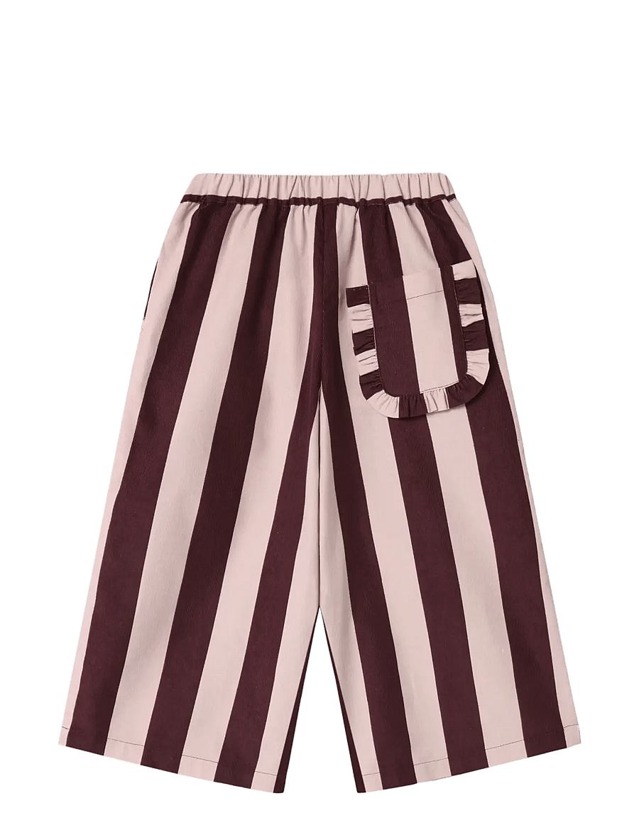 Fliink - DOLLY STRIPE PANT - beebipüksid - smoke rose/burgundy stripe - 2