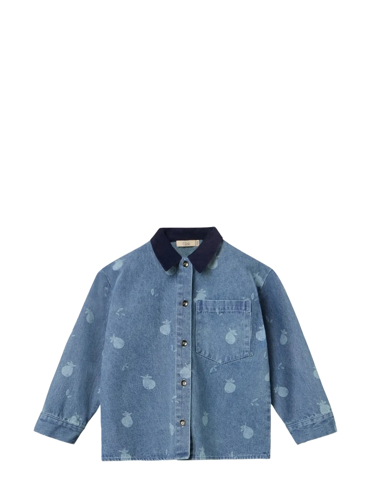 Fliink DON DENIM SHIRT - Beebiriided - MEDIUM BLUE AOP / blue