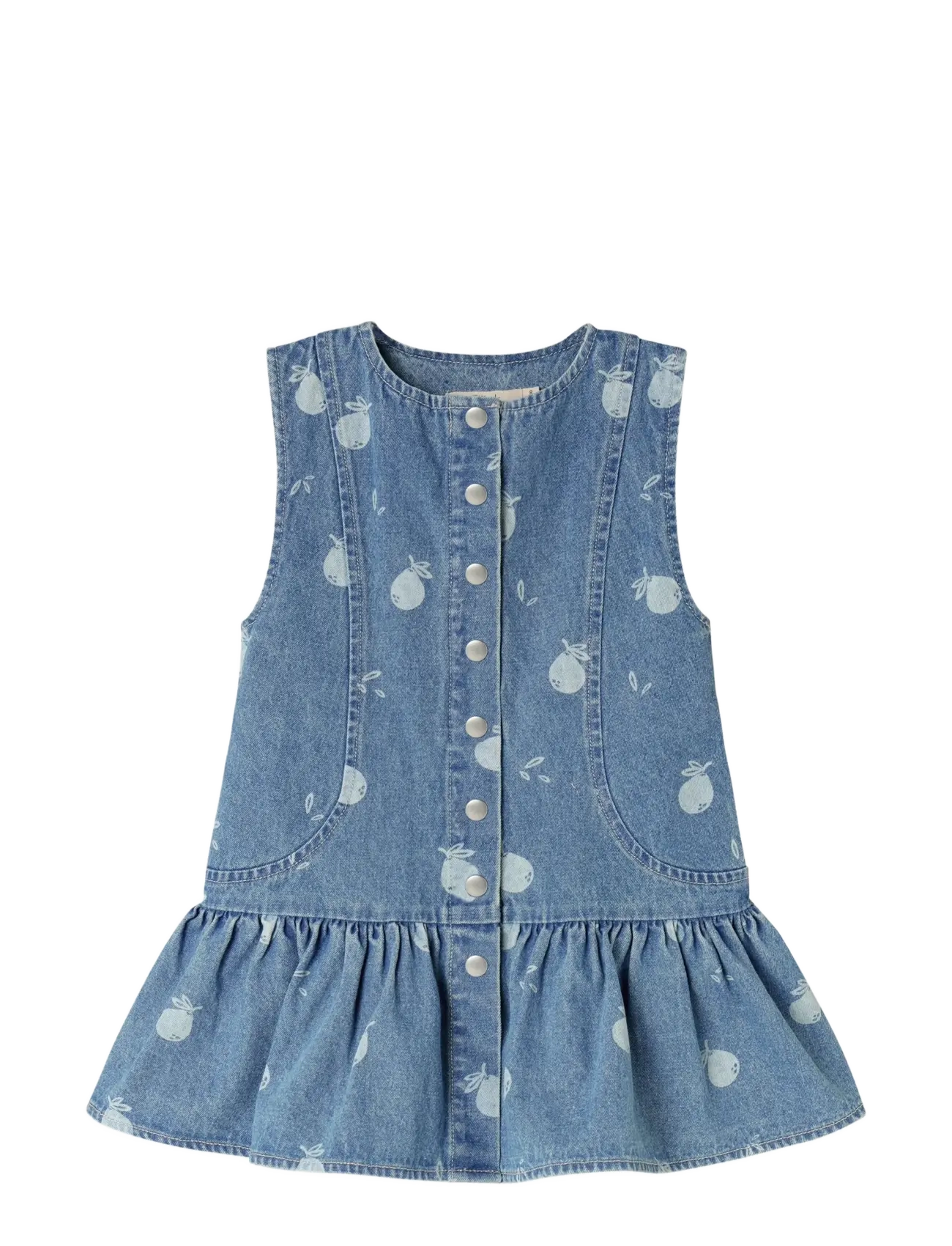 Fliink DON DENIM SPENCER DRESS - Beebiriided - MEDIUM BLUE AOP / blue