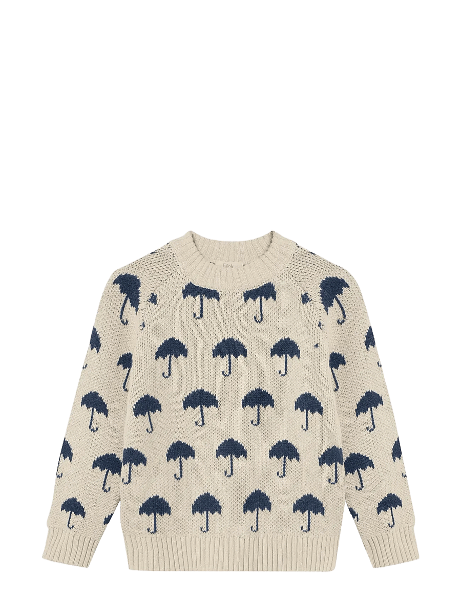 Fliink - JANIE CASHMERE UMBRELLA PULLOVER - džemprid - sandshell / insignia blue - 1
