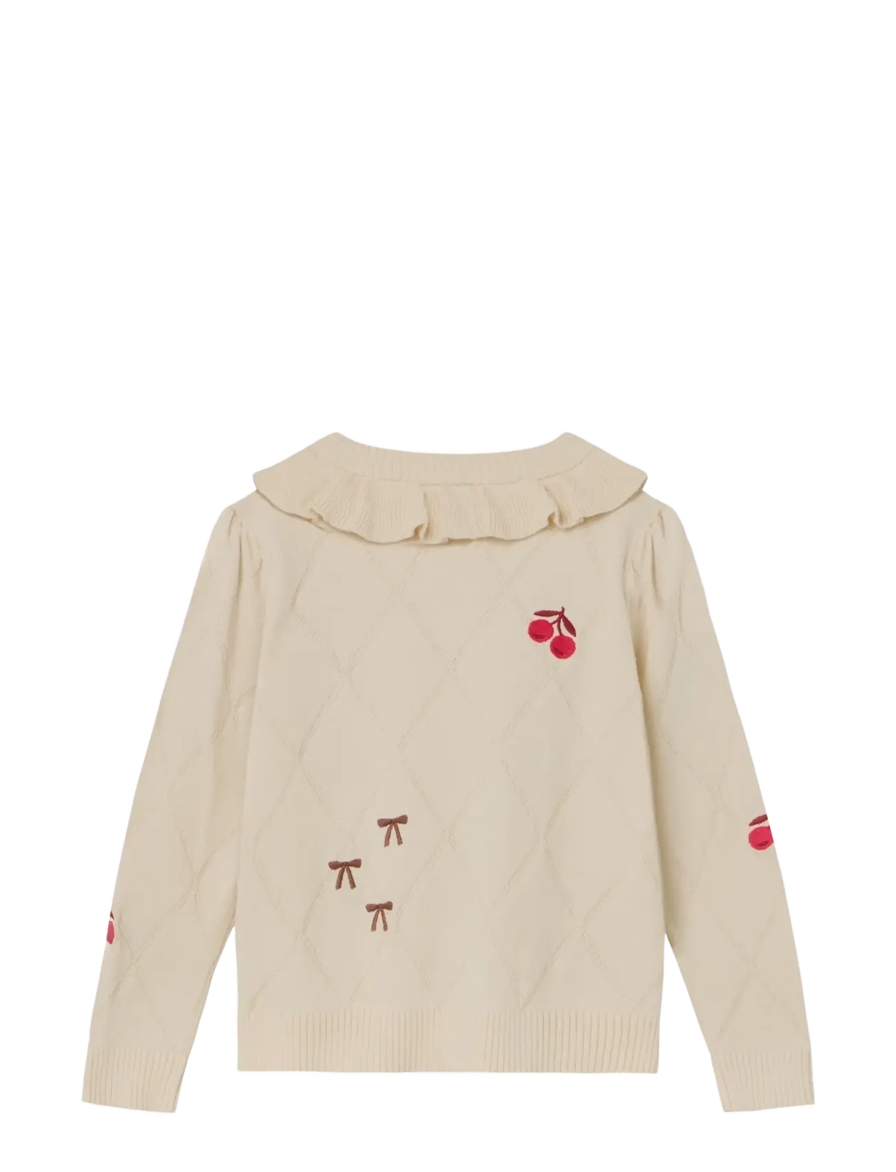Fliink - NOVA EMBR. RUFFLE PULLOVER - sandshell - 1