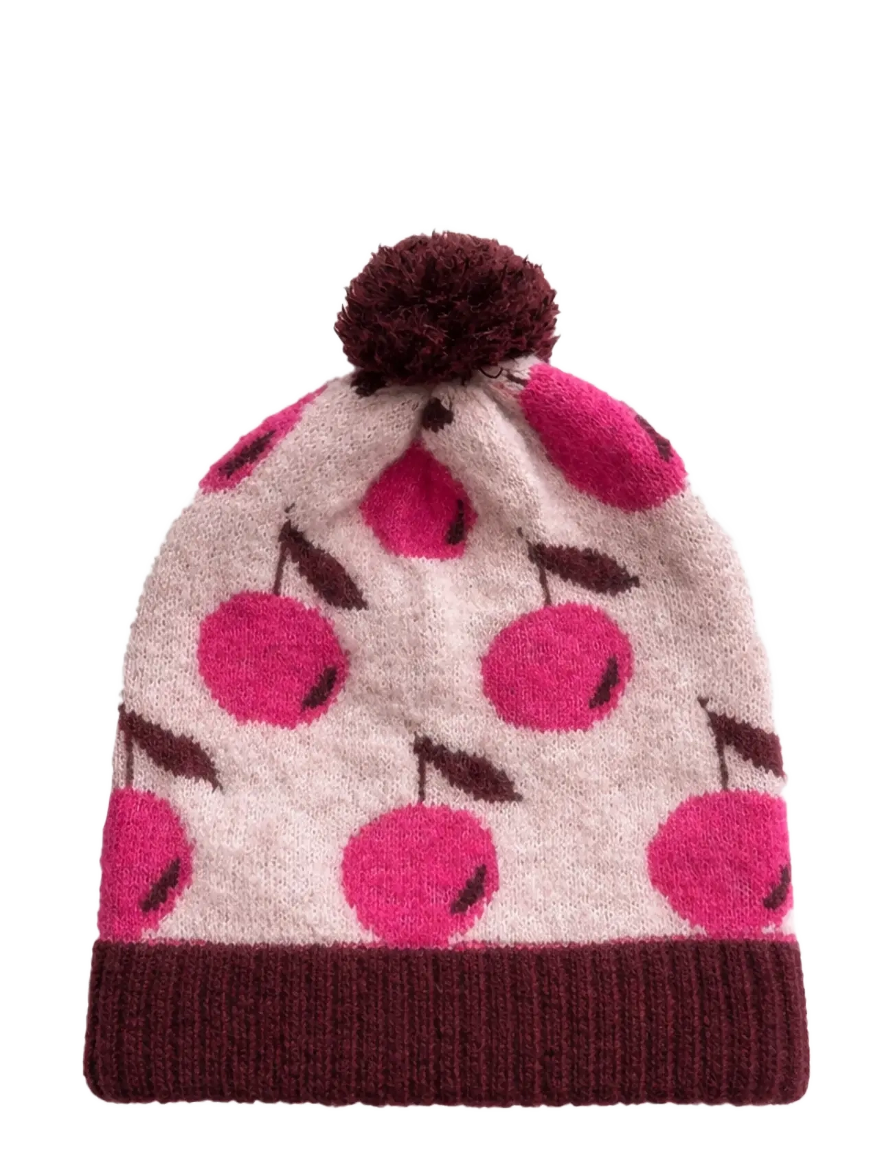 Fliink - STAR ALPACA BERRY BEANIE - smoke rose / red bud - 2