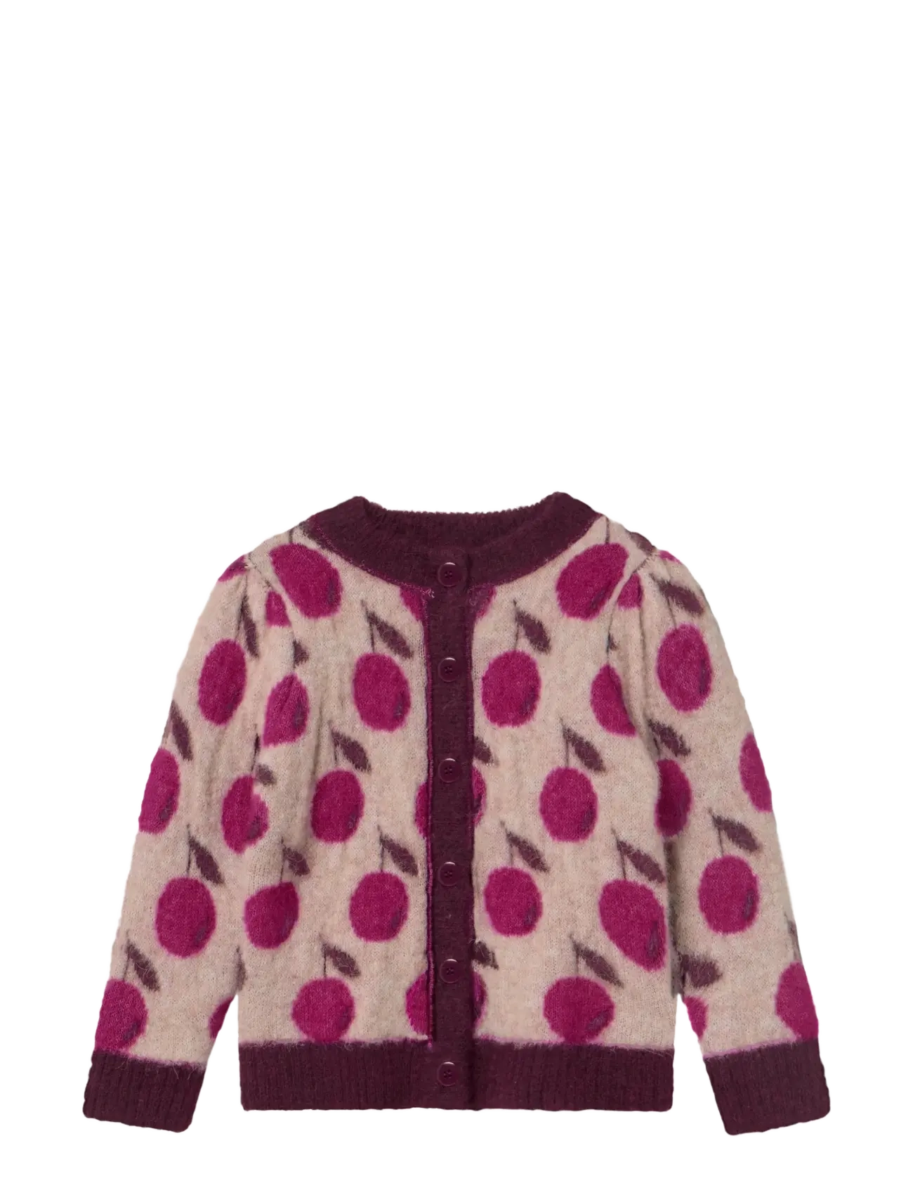 Fliink STAR ALPACA BERRY CARDIGAN - Fliink - SMOKE ROSE / RED BUD / pink/rose
