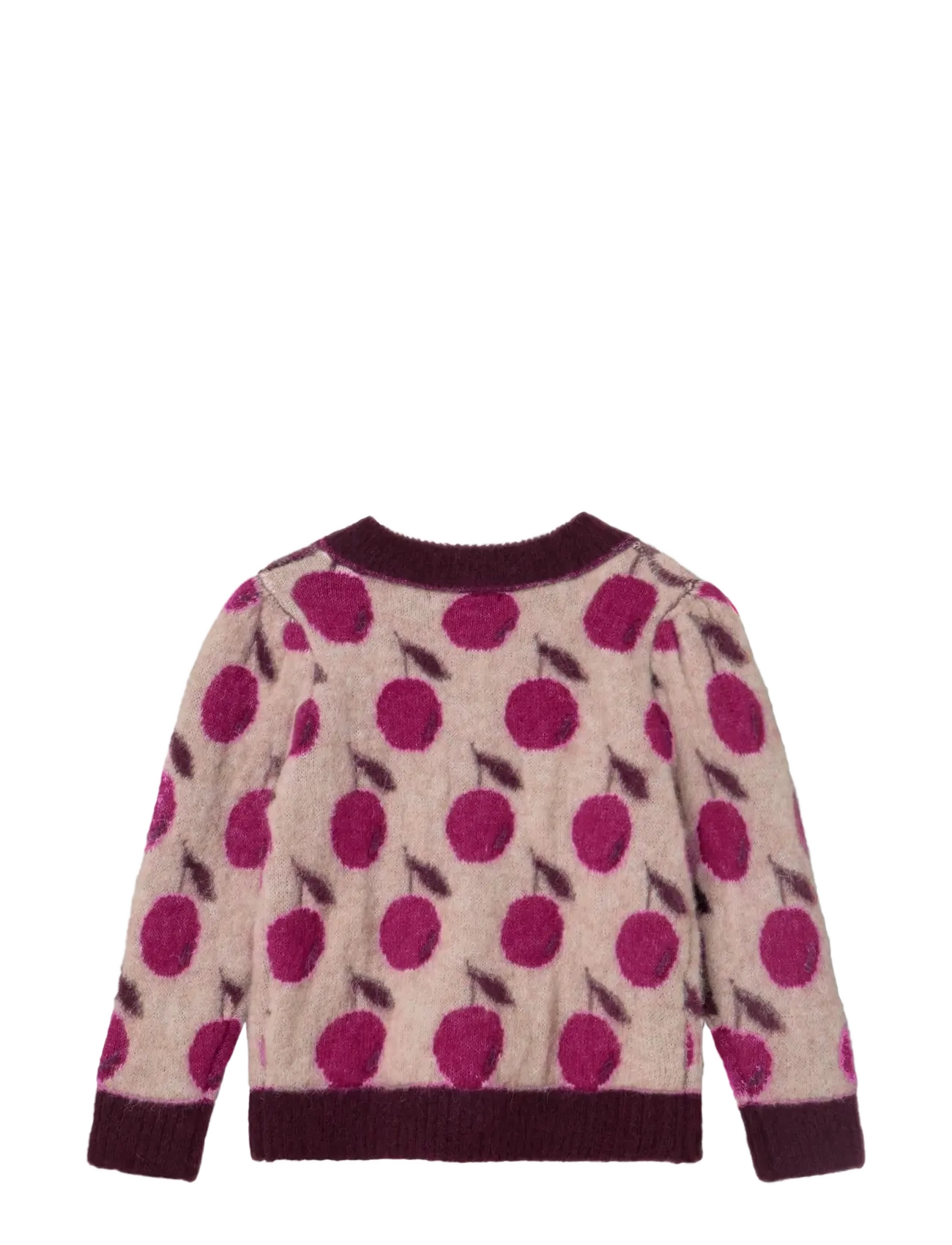 Fliink - STAR ALPACA BERRY CARDIGAN - smoke rose / red bud - 2