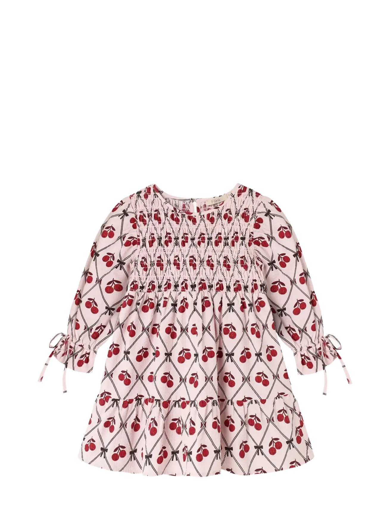 Fliink - WINTER GLITTER BERRY DRESS - rose smoke aop - 1