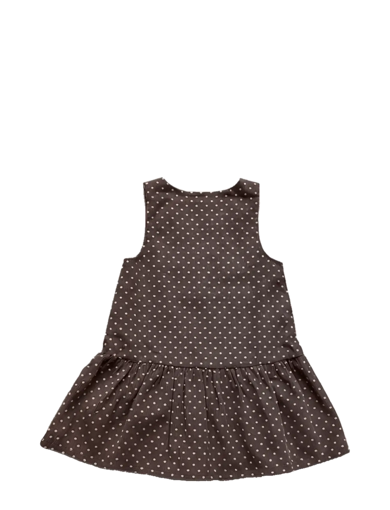 Fliink - DOLLY DOT SPENCER DRESS - coffee bean dot - 1