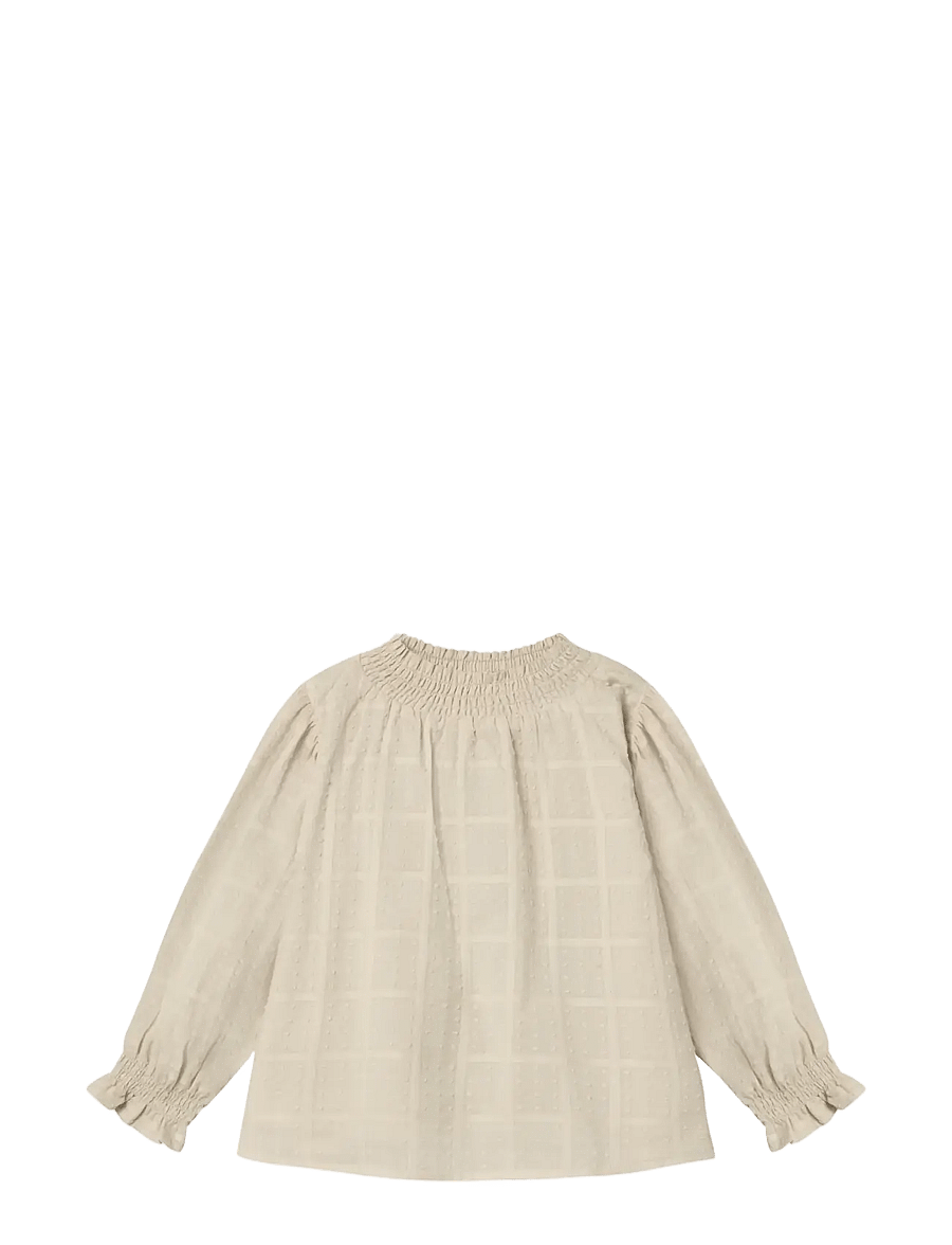 Fliink - DARLI LS BLOUSE - pluusid ja tuunikad - sandshell - 0