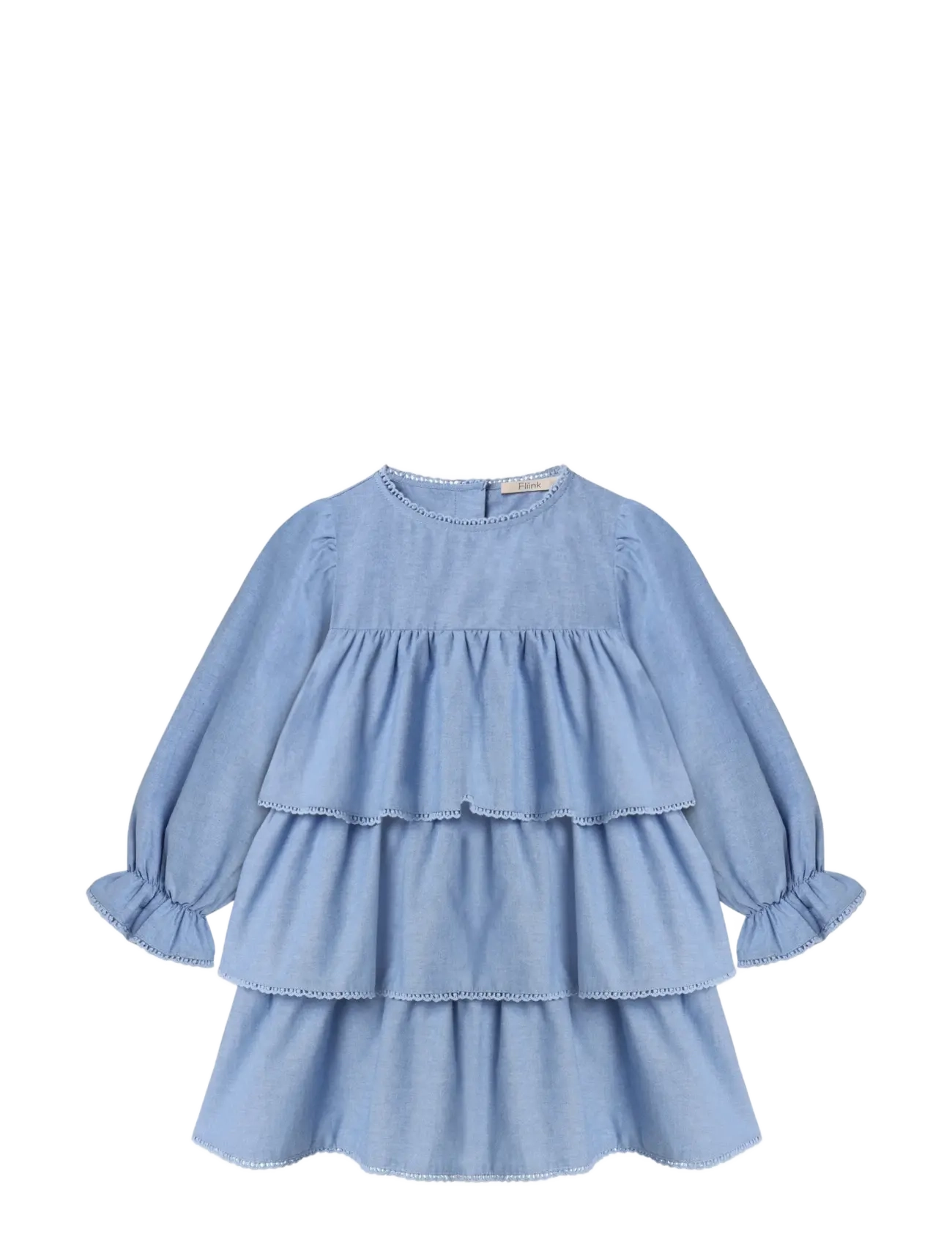 Fliink CONNIE RUFFLE DRESS - Fliink - MARINA / blue