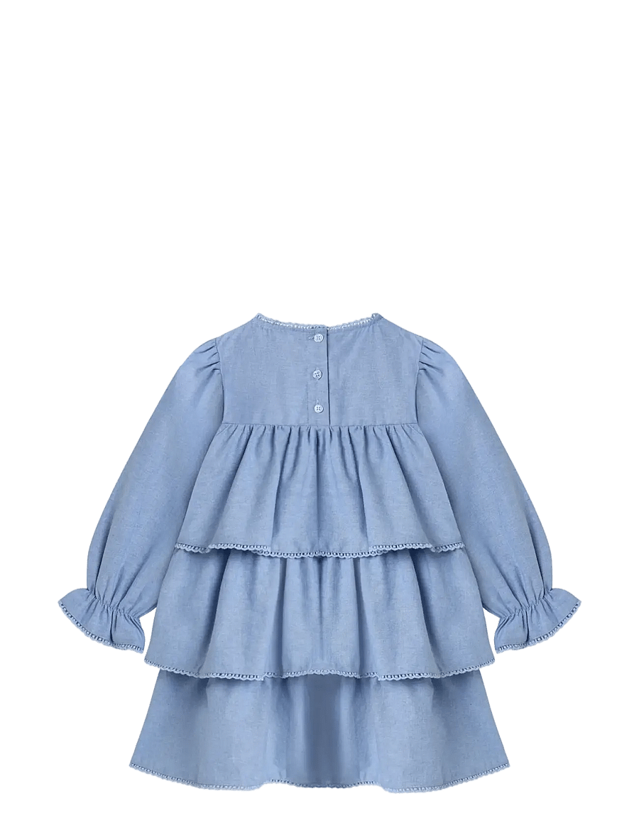 Fliink - CONNIE RUFFLE DRESS - langærmede babykjoler - marina - 1