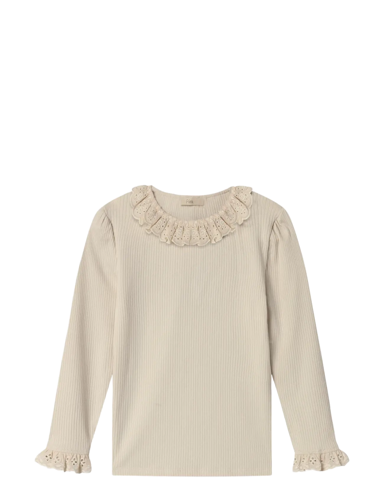 Fliink KENNA LACE LS BLOUSE - Beebiriided - SANDSHELL / beige