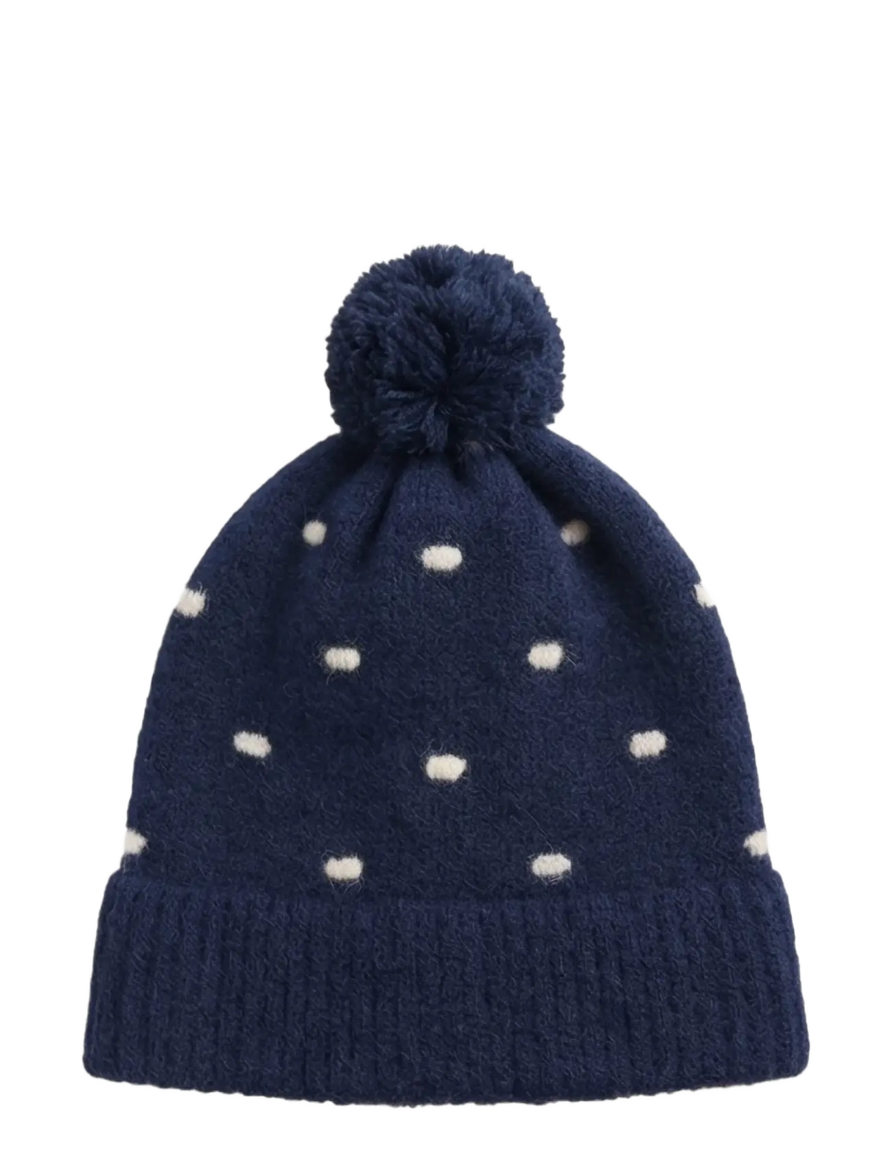 Fliink STAR ALPACA POLKA BEANIE - Uus - INSIGNIA BLUE / SANDSHELL / navy