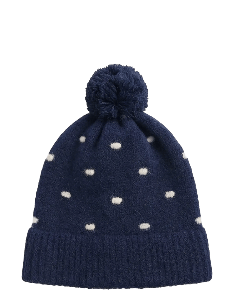 Fliink - STAR ALPACA POLKA BEANIE - talvemütsid - insignia blue / sandshell - 1