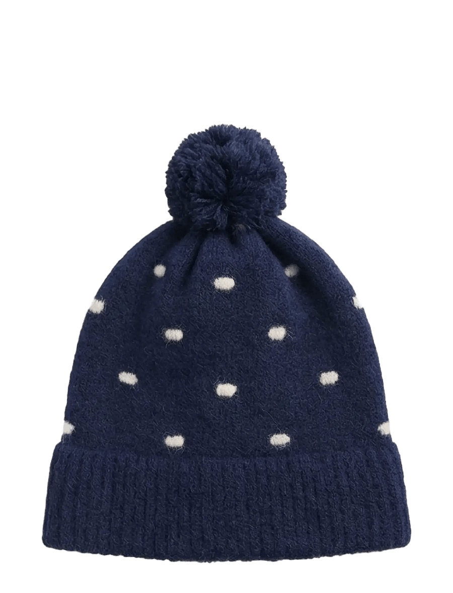 Fliink - STAR ALPACA POLKA BEANIE - talvemütsid - insignia blue / sandshell - 2