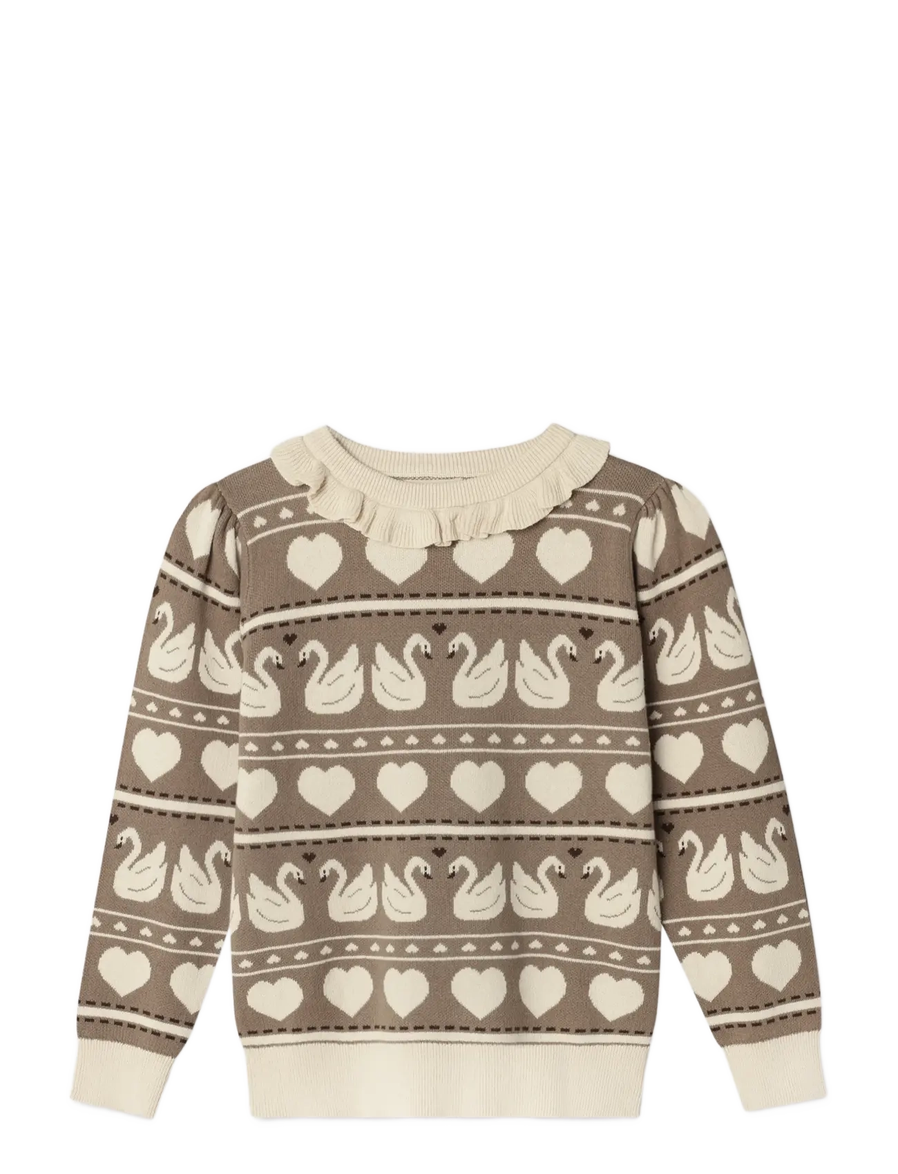 Fliink LOVELY MULTI PULLOVER - Uus - SANDSHELL MULTI / beige