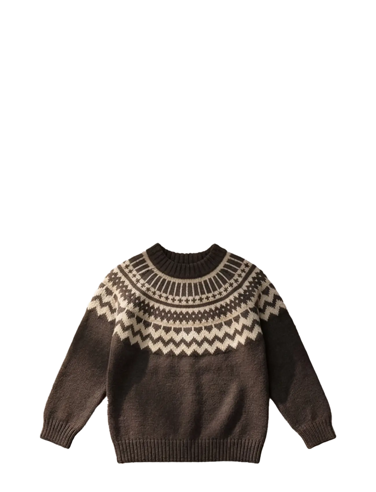 Fliink JANIE CASHMERE NORDIC PULLOVER - Riided - COFFEE BEAN / SANDSHELL / brown