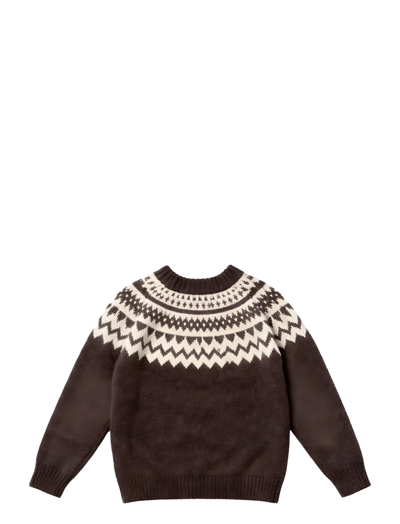 Fliink - JANIE CASHMERE NORDIC PULLOVER - coffee bean / sandshell - 1