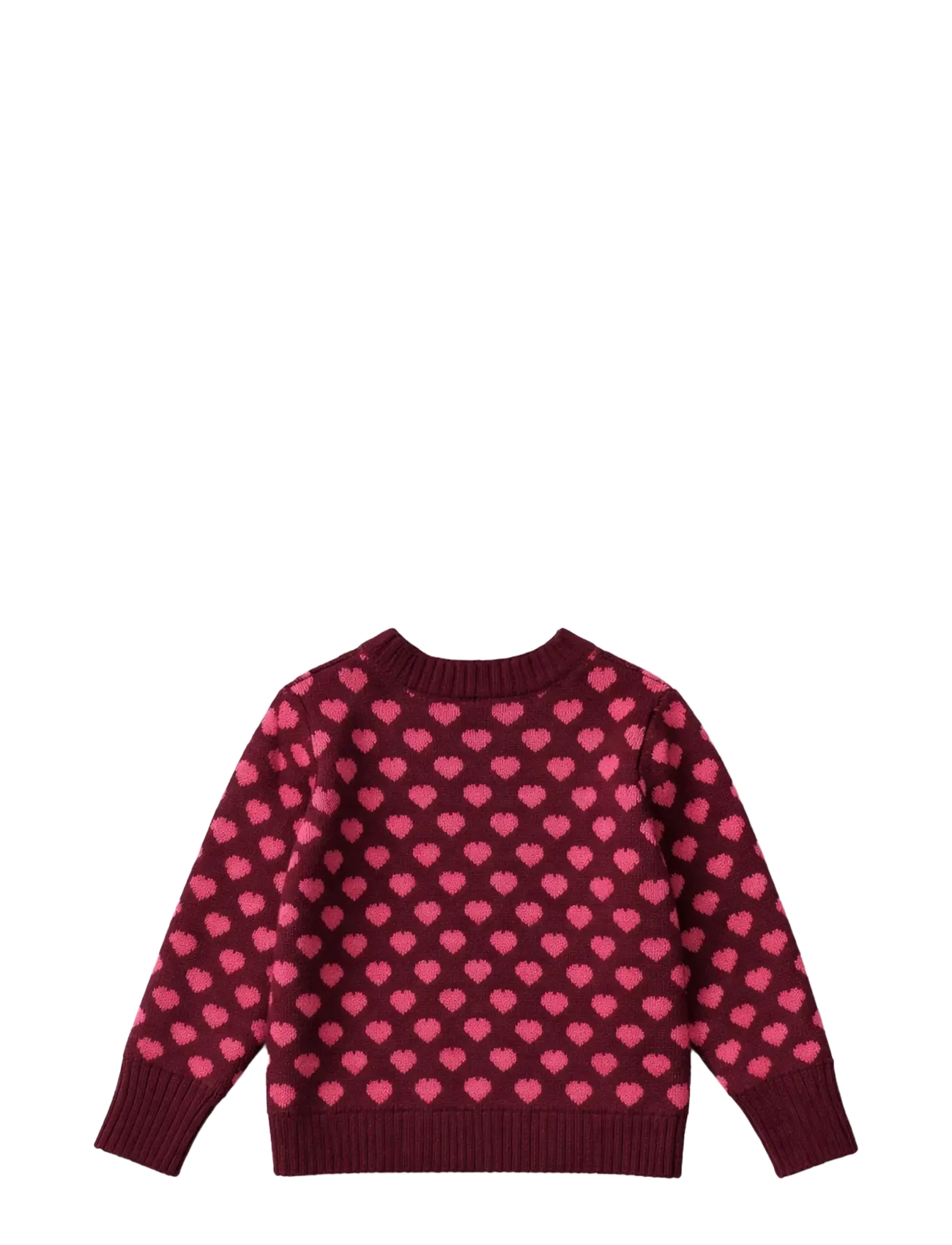 Fliink - JANIE CASHMERE HEART PULLOVER - burgundy / red bud - 2