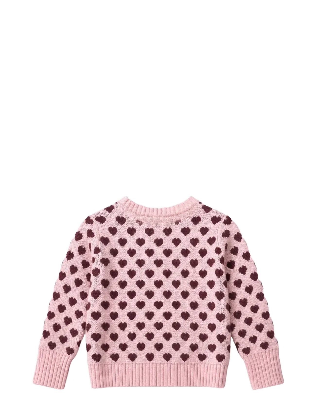 Fliink - JANIE CASHMERE HEART PULLOVER - trøjer - smoke rose / burgendy - 2