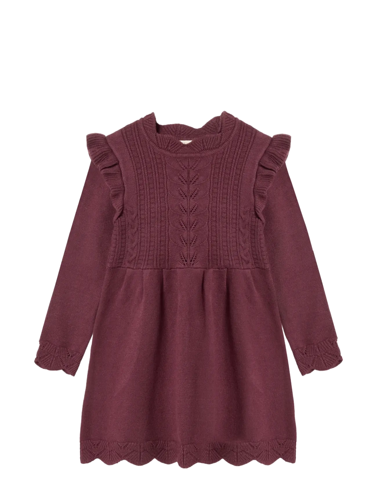 Fliink - ALILLY DRESS - langärmelige freizeitkleider - burgendy - 0