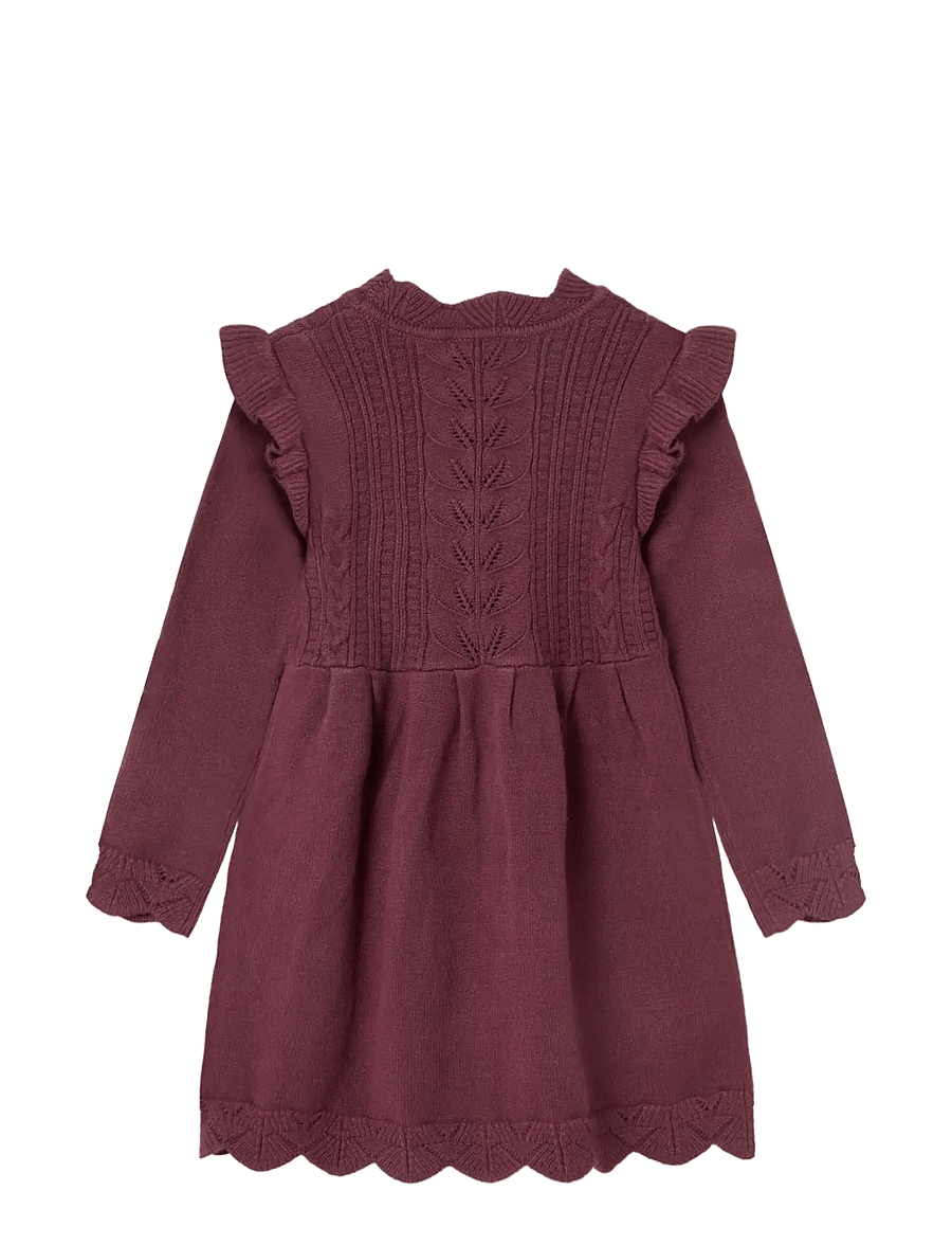Fliink - ALILLY DRESS - langärmelige freizeitkleider - burgendy - 1