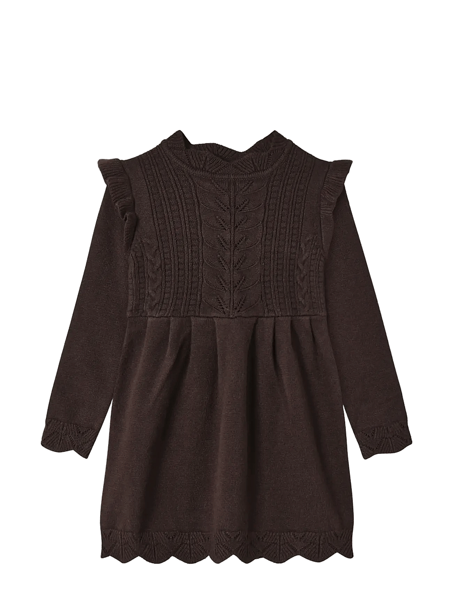Fliink - ALILLY DRESS - langærmede hverdagskjoler - coffee bean - 0