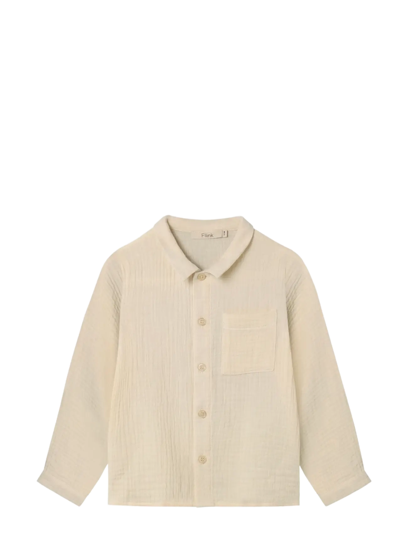 Fliink ELMO LS SHIRT - Yläosat - SANDSHELL / cream