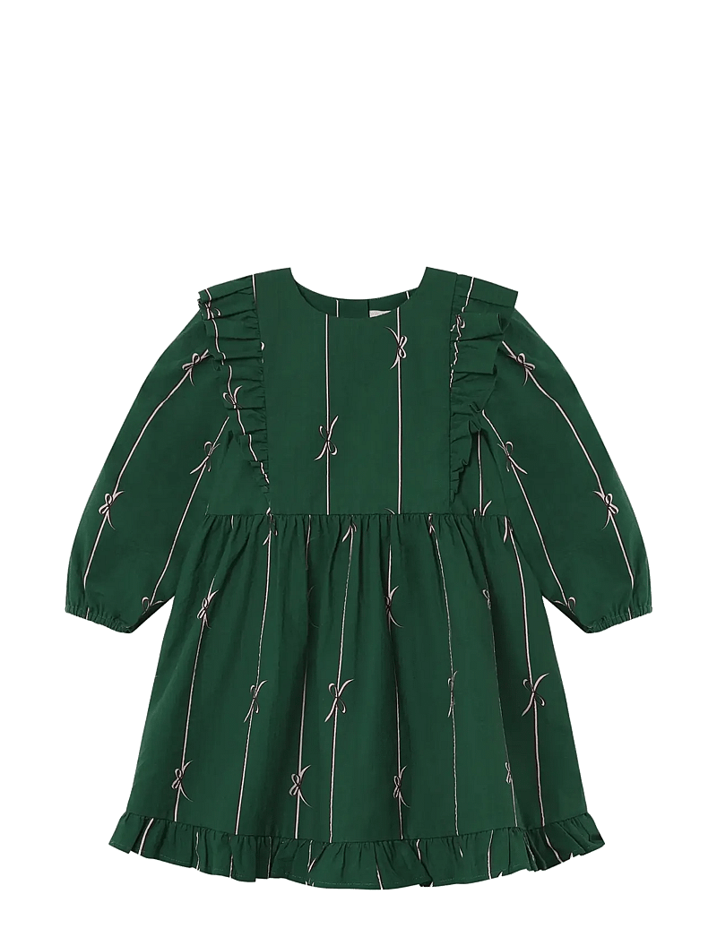 Fliink - BOWIE LS DRESS - långärmade vardagsklänningar - green - 0