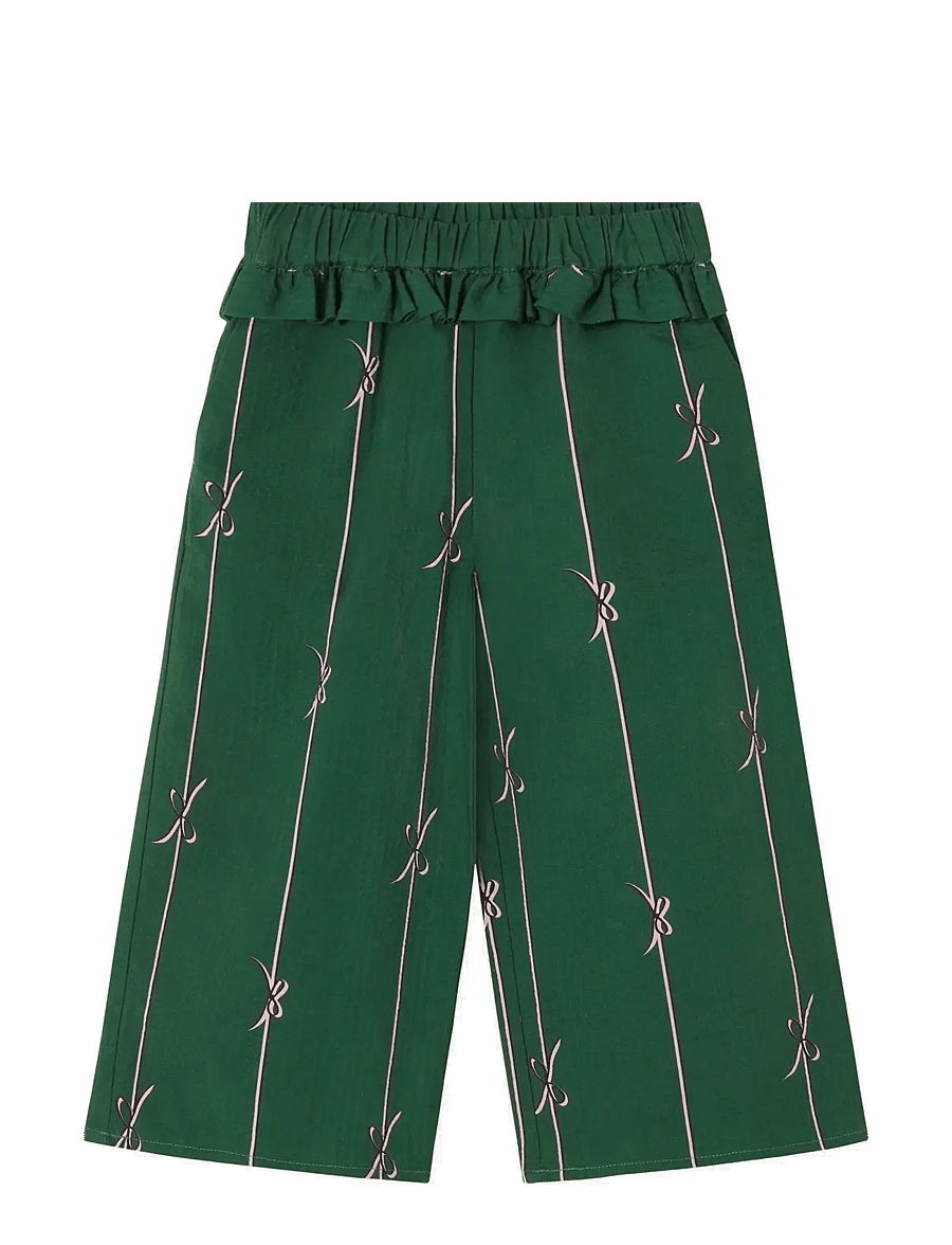 Fliink - BOWIE PANT - einkaufen nach alter von - hunter green bow aop - 0