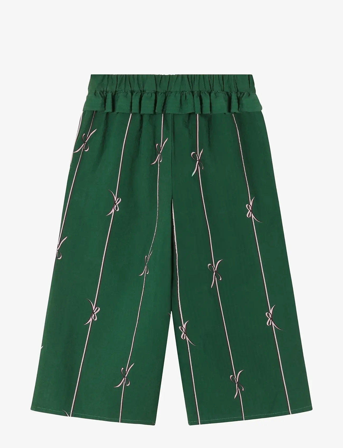 Fliink - BOWIE PANT - byxor - hunter green bow aop - 1