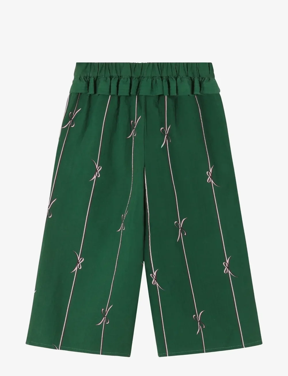 Fliink - BOWIE PANT - babybukser - hunter green bow aop - 1
