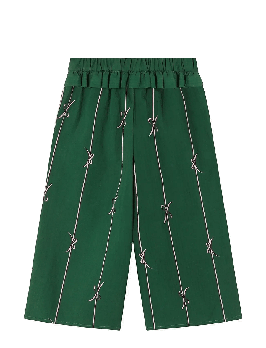 Fliink - BOWIE PANT - einkaufen nach alter von - hunter green bow aop - 1