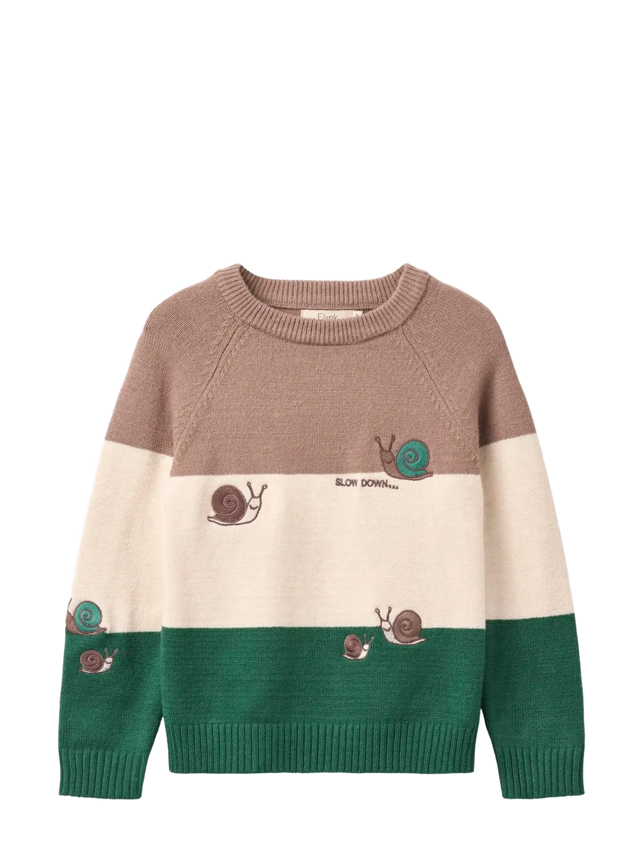 ALON SNAIL PULLOVER - PINE BARK STRIPE