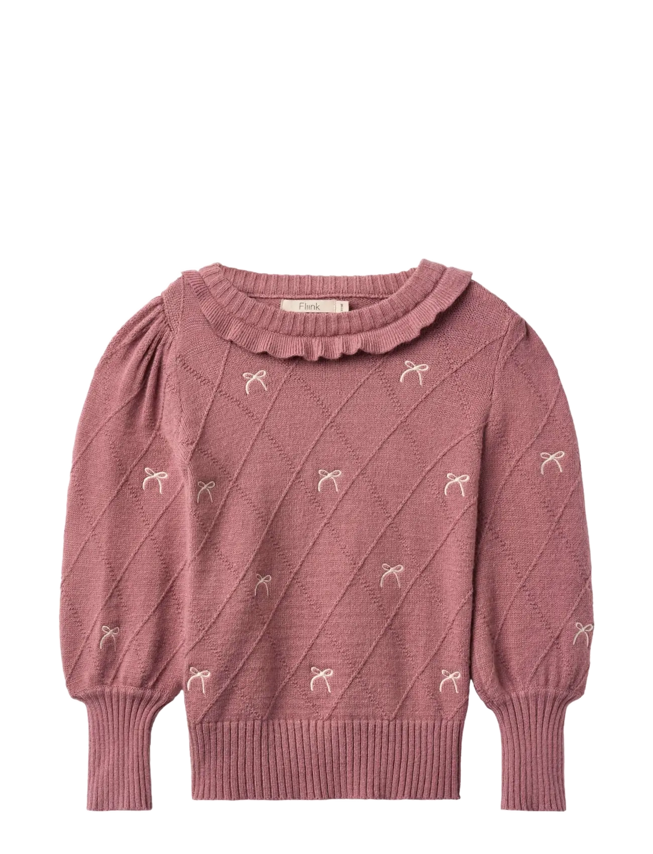 ALON BOW BLOUSE - ASH ROSE