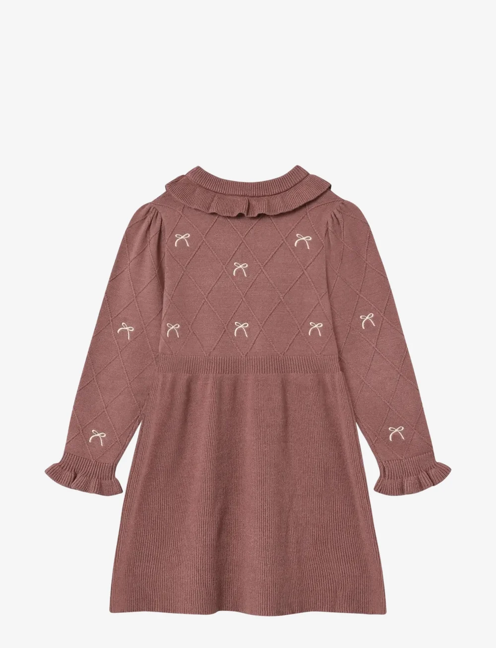 Fliink - ALON BOW DRESS - pikkade varrukatega vabaaja kleidid - ash rose - 1