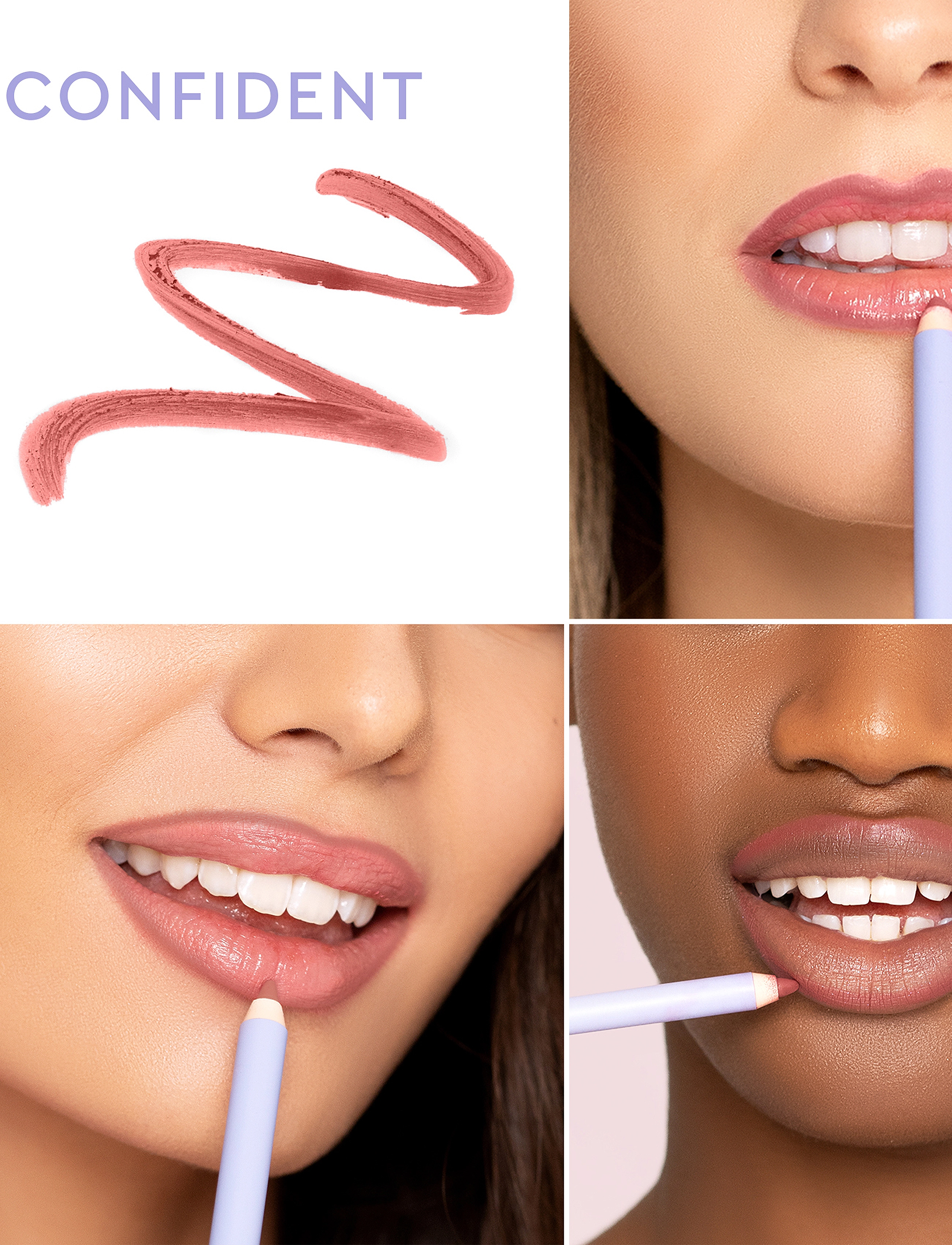 Florence By Mills - Mark My Words Lip Liner - förðunarvörur - confident (nude) - 3