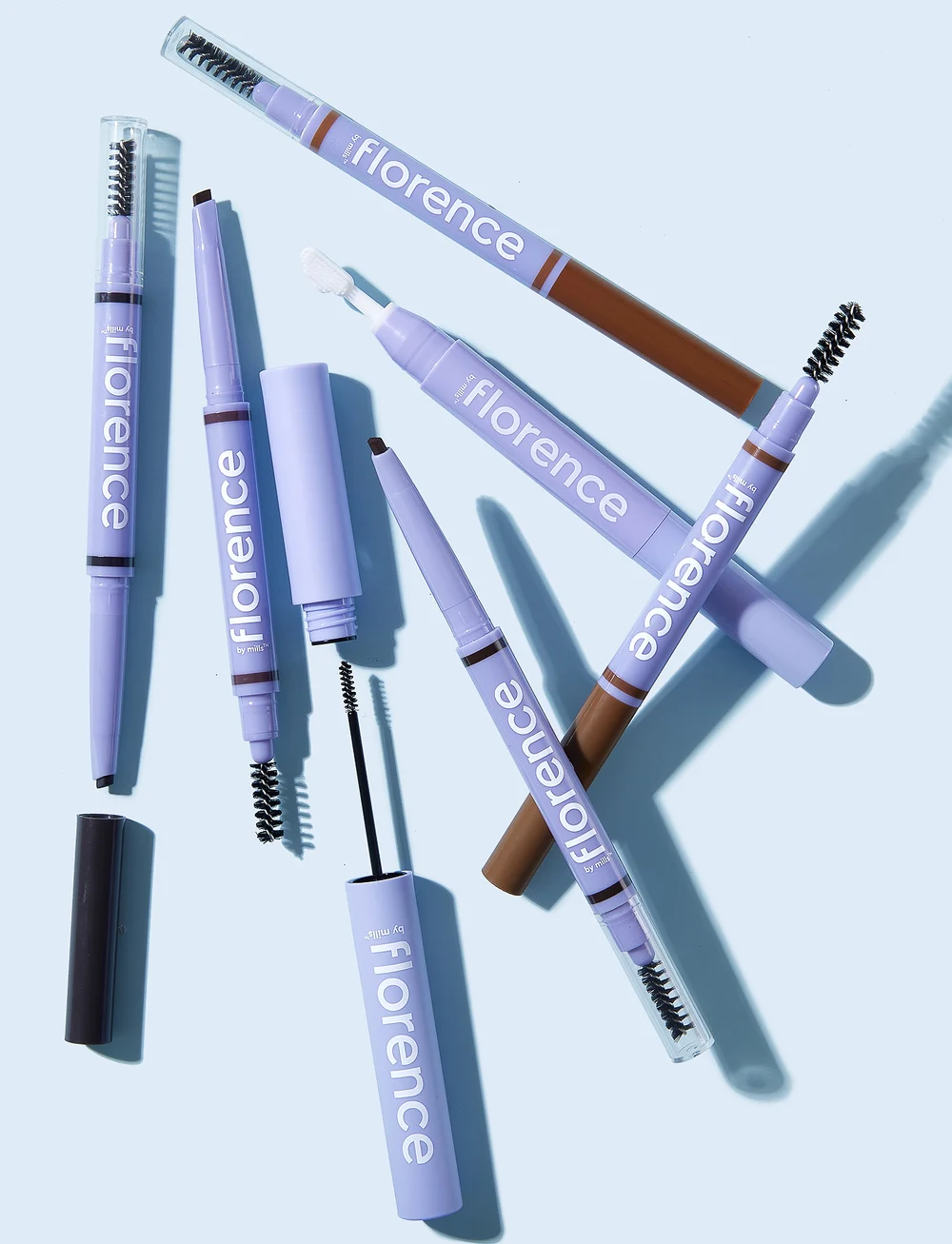 Florence By Mills - Brow Wax With Cloud Brush - förðunarvörur - clear - 5