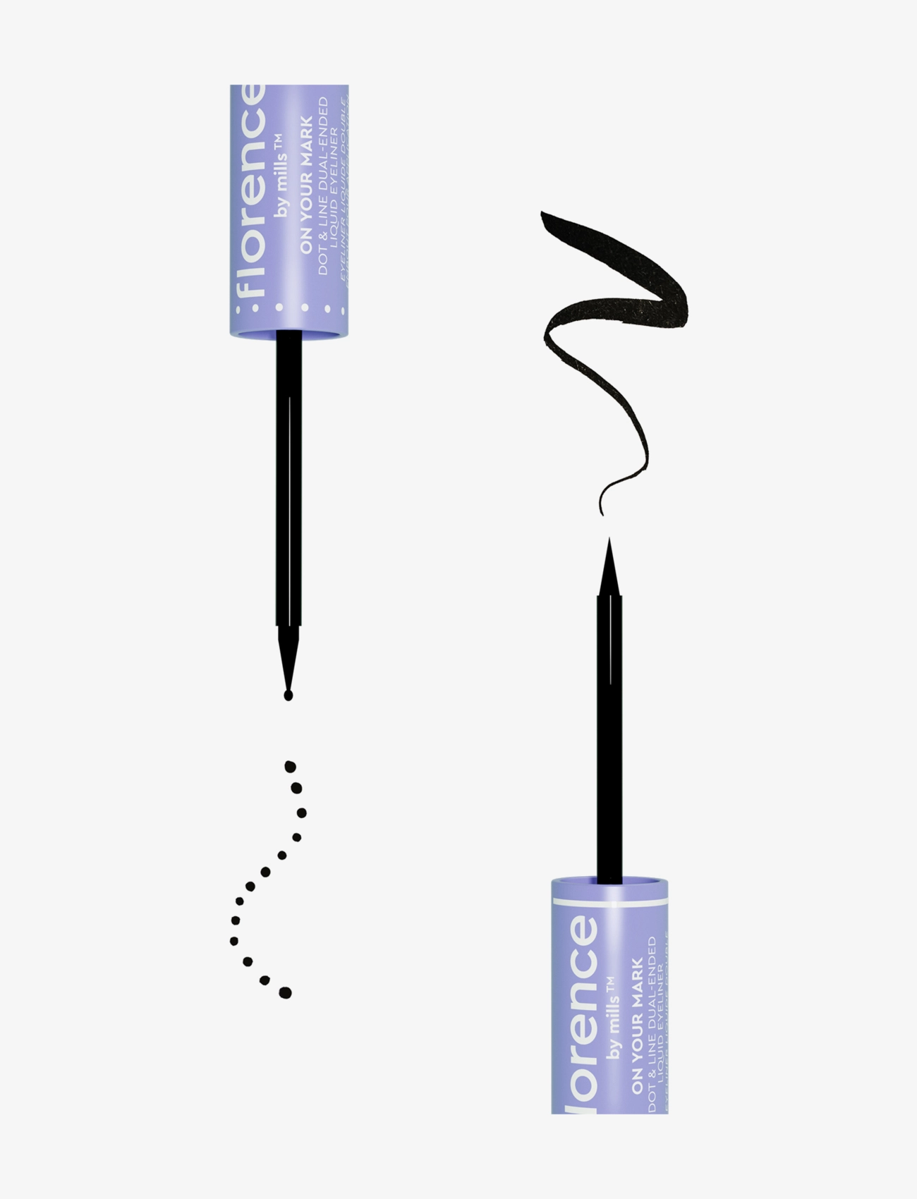 Florence By Mills - On your Mark Dot & Line Dual-Ended Liquid Eyeliner - sminke - black - 2
