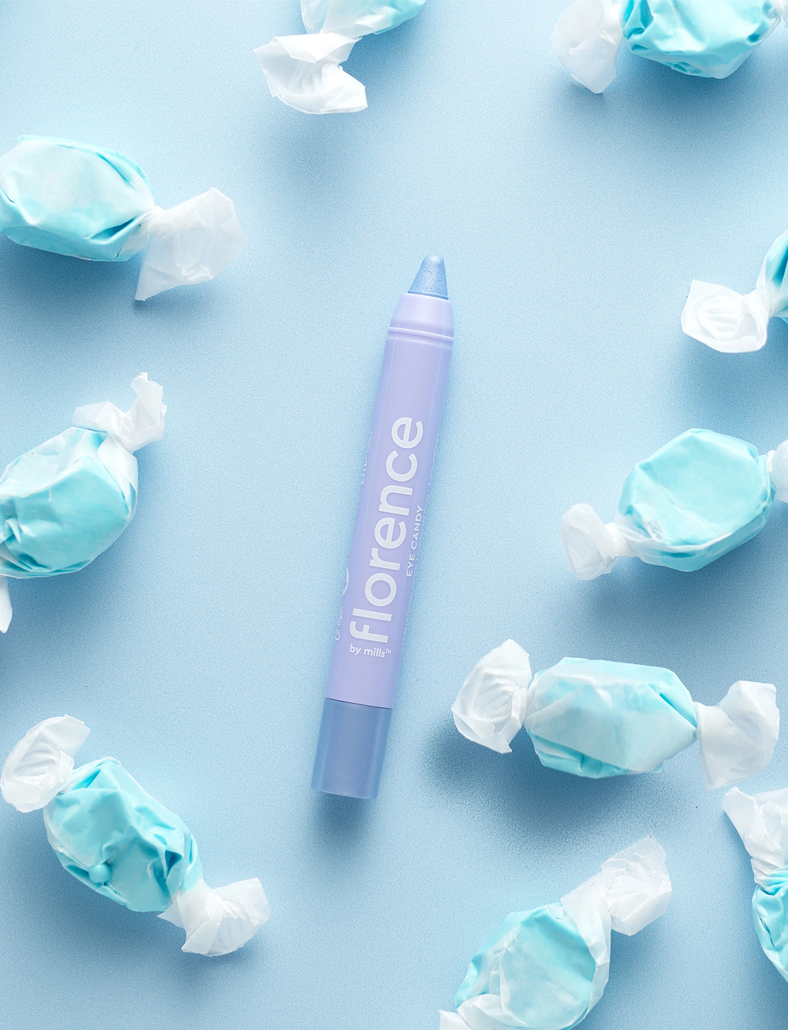 Florence By Mills - Eyecandy Eyeshadow Stick - silmät ja kulmakarvat - taffy (electric metallic blue) - 3