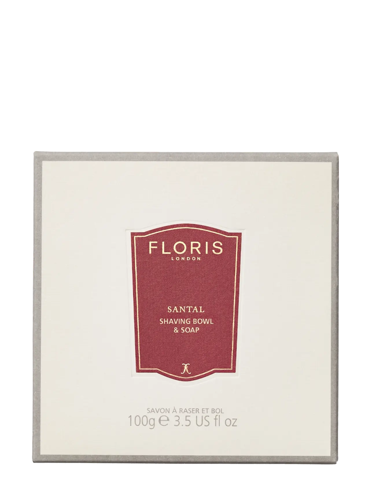 Floris - Santal Shaving Soap in a Wooden Bowl 100g - after shave - clear - 1