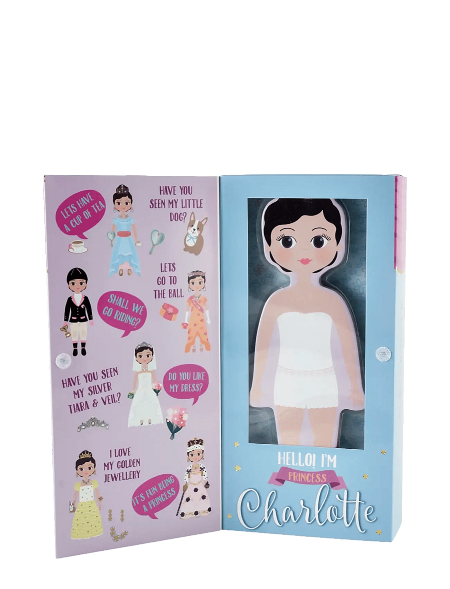 Floss & Rock - Charlotte Magnetic Dress Up Character - kreasæt - pink - 0