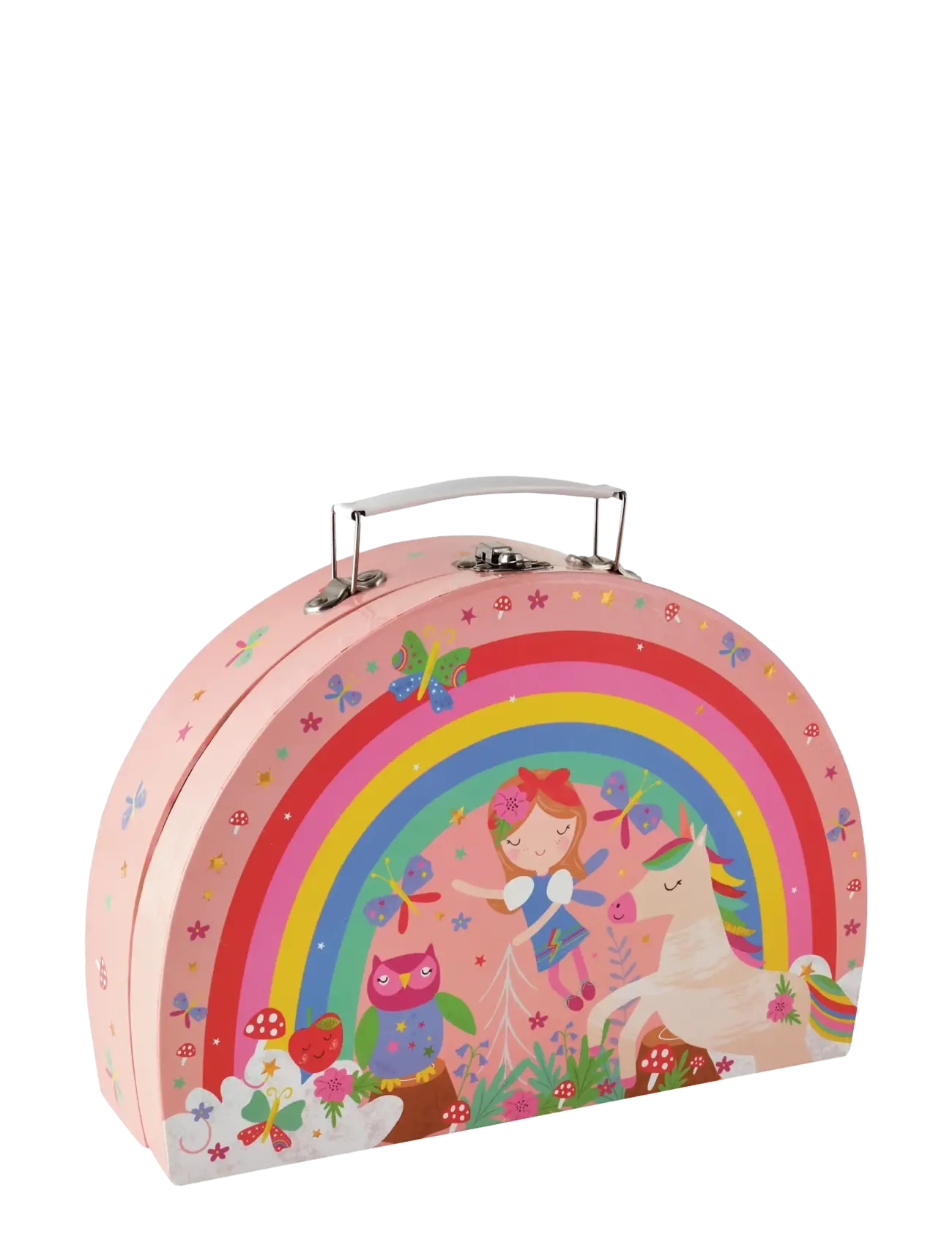 Floss & Rock - Rainbow Fairy Tin Tea Set is Semi Circle Foiled Case - rainbow - 1