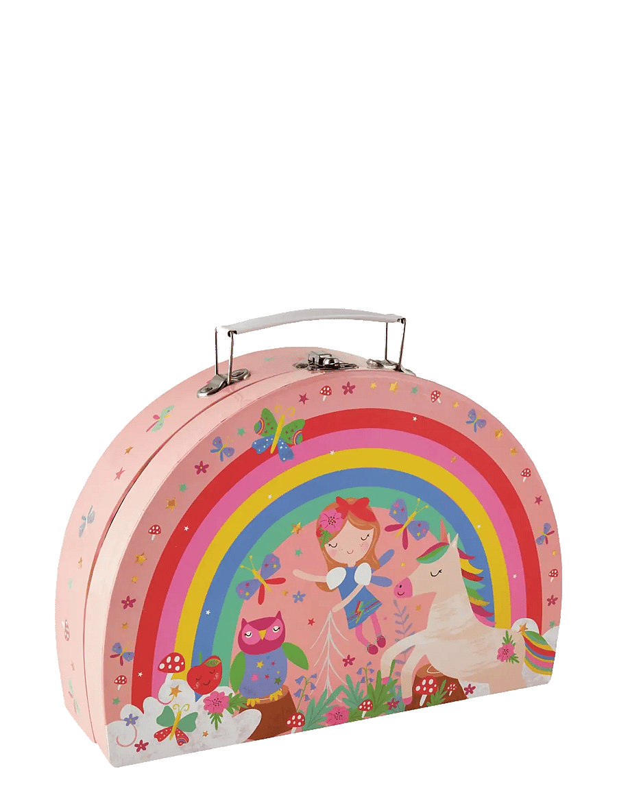 Floss & Rock - Rainbow Fairy Tin Tea Set is Semi Circle Foiled Case - rainbow - 1