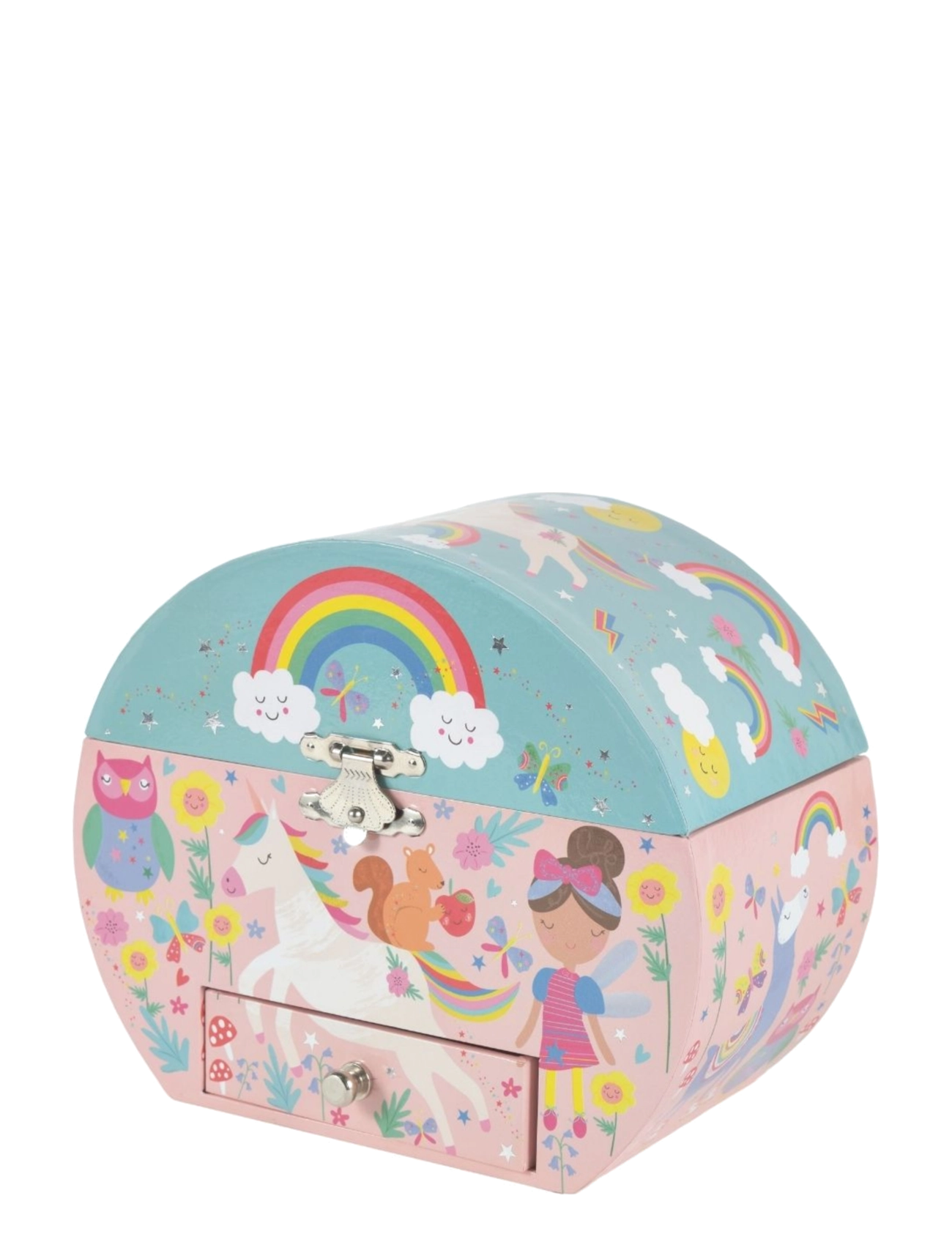 Floss & Rock Rainbow Fairy Oval Jewellery Box - Interaktyvūs gyvūnai ir robotai - RAINBOW / multi