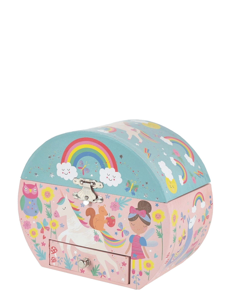 Floss & Rock - Rainbow Fairy Oval Jewellery Box - rainbow - 1