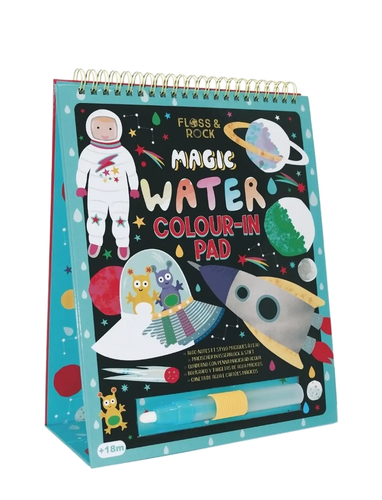 Floss & Rock Space Magic Water Easel and Pen - Zeichnen - BLACK / black