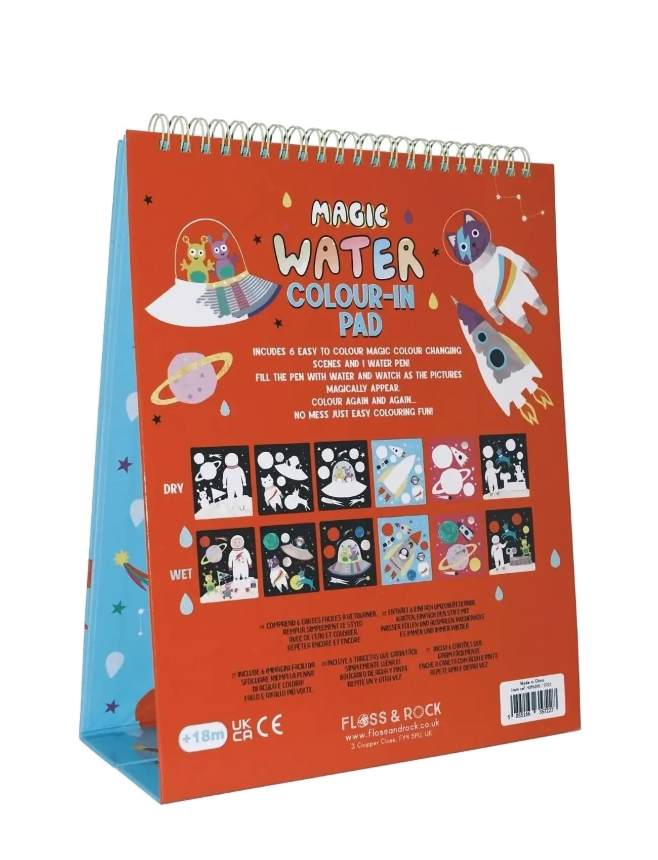 Floss & Rock - Space Magic Water Easel and Pen - mal- & bastelbücher - black - 2