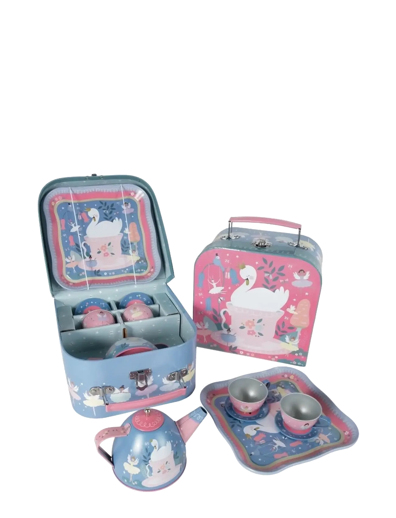 Floss & Rock Enchanted 7Pc Tea Set, Børn, Coffee & Tea Sæt, Multi/mønstret, Str: 24X17X9