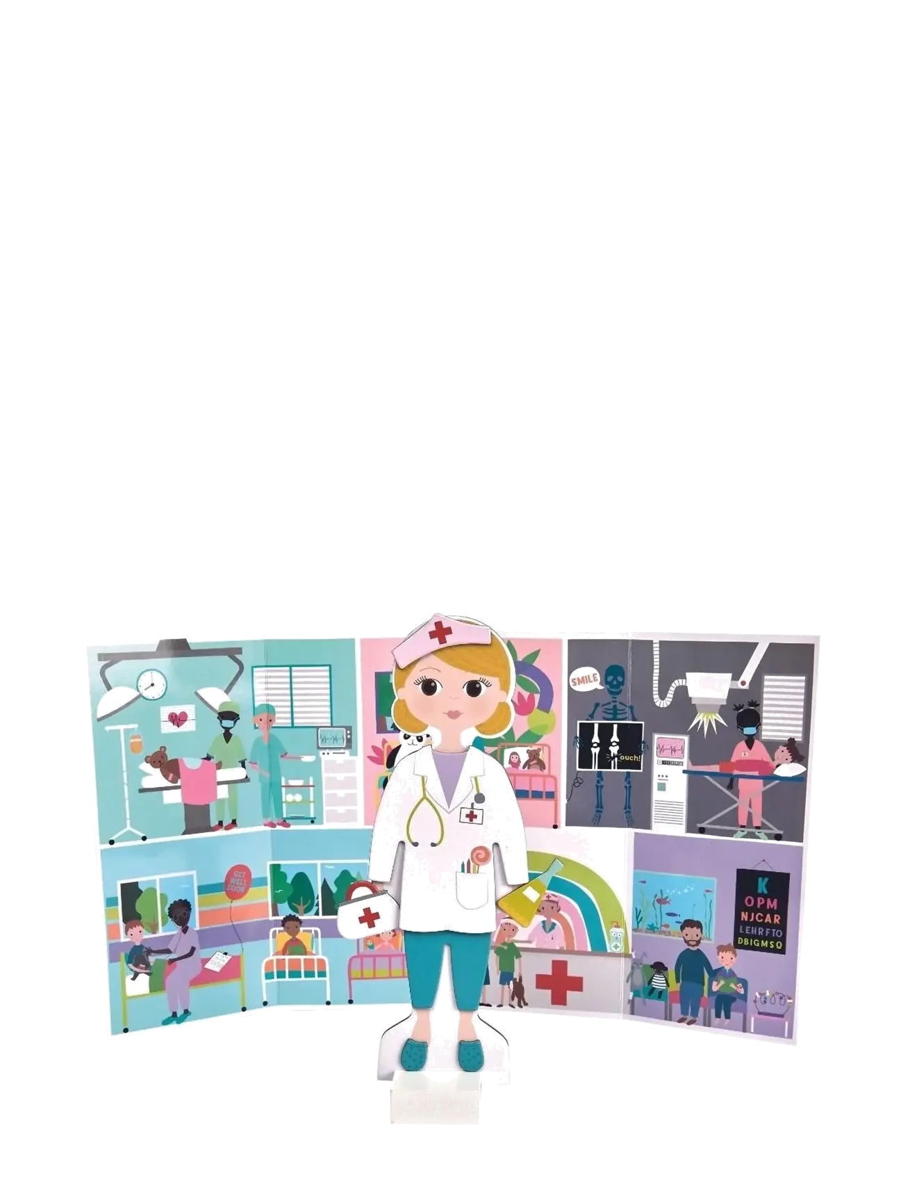 Floss & Rock - Florence Magnetic Dress up Character - pink - 3