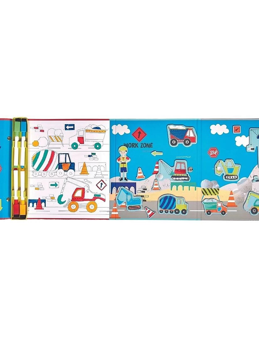 Floss & Rock - Construction Magnetic Multi Play - kreasæt - yellow - 0